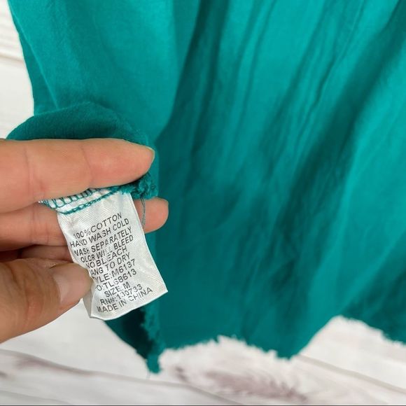 Umgee Button Front Tunic Top with Ruffled Sleeves - Picture 5 of 5